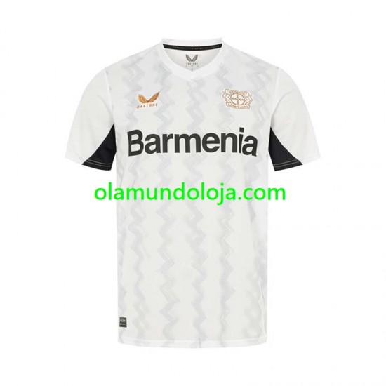 Camisola Bayer 04 Leverkusen Homem Equipamento Segundo 2024-2025 Manga Curta